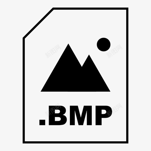 bmp位图文件图标svg_新图网 https://ixintu.com bmp 位图 图像 图片 文件 文件类型 文件类型图标