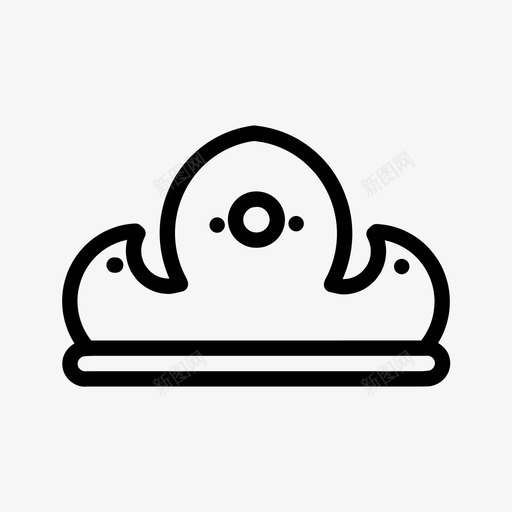 皇冠珠宝国王图标svg_新图网 https://ixintu.com 国王 王后 珠宝 皇冠