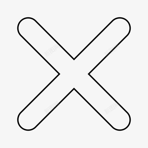 十字标记x图标svg_新图网 https://ixintu.com x 十字 标记