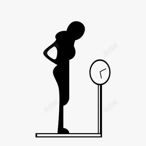 体重_女svg_新图网 https://ixintu.com 体重_女