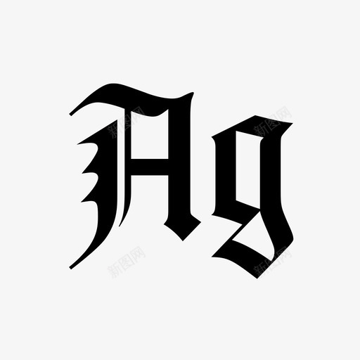 哥特体-Notre Dame LT Std Romansvg_新图网 https://ixintu.com 哥特体-Notre Dame LT Std Roman