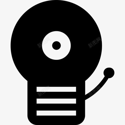 消防安全应急铃图标svg_新图网 https://ixintu.com 消防安全应急铃