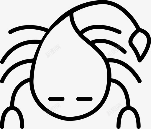 蝎子星座黄道带图标svg_新图网 https://ixintu.com 星座 蝎子 黄道带