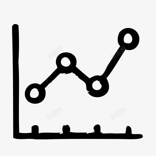 折线图代理营销图标svg_新图网 https://ixintu.com 代理 在线 折线图 搜索引擎优化 网络 草图2 营销