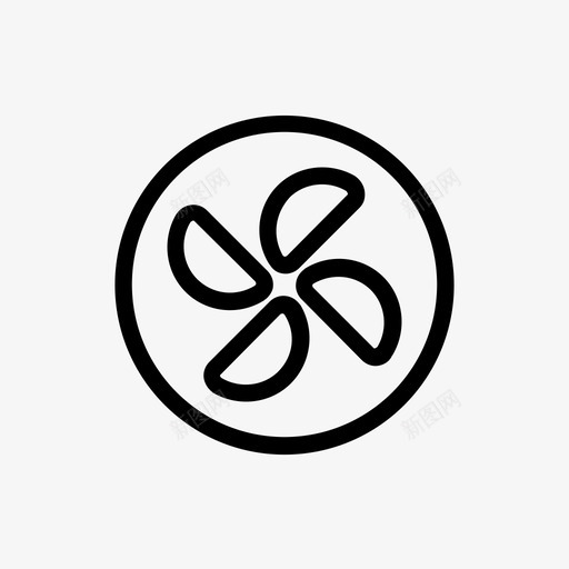 的cpu的电风扇的图标svg_新图网 https://ixintu.com cpu的 底座的 电风扇的 的 螺旋桨的 销轮的