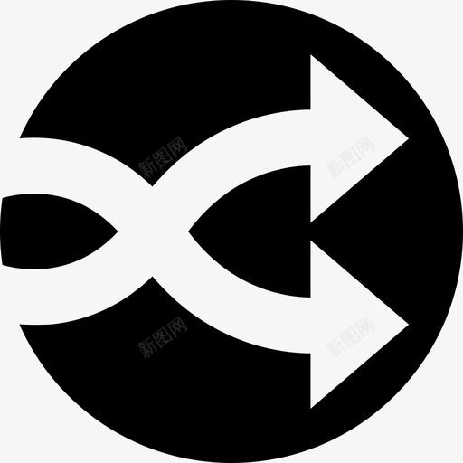 洗牌媒体混合图标svg_新图网 https://ixintu.com 媒体 洗牌 混合 网络负空间 随机 音乐