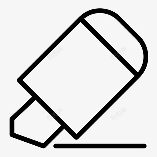 荧光笔颜色记号笔图标svg_新图网 https://ixintu.com 学校图标系列 荧光笔 记号笔 颜色