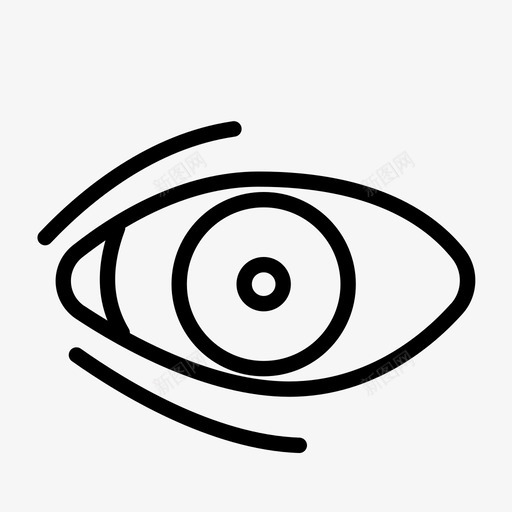 眼科器官视野图标svg_新图网 https://ixintu.com 医学 器官 眼科 视野
