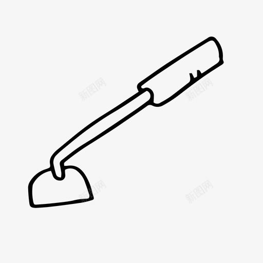 园艺锄头涂鸦园艺工具图标svg_新图网 https://ixintu.com 园艺工具 园艺涂鸦 园艺锄头 涂鸦