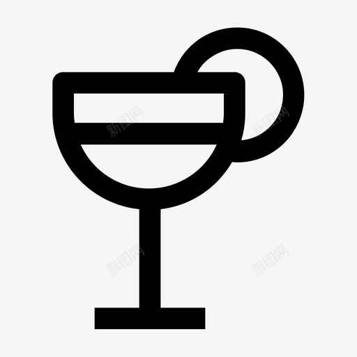 鸡尾酒鸡尾酒杯图标svg_新图网 https://ixintu.com 鸡尾酒 鸡尾酒杯