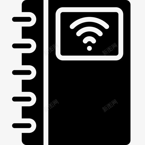 连接记事本功能笔记本图标svg_新图网 https://ixintu.com wifi 功能 笔记本 记事本功能稳定 连接记事本