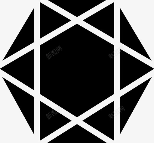 六边形绘图窗体图标svg_新图网 https://ixintu.com smashicons几何体实体 六边形 几何体 形状 窗体 绘图