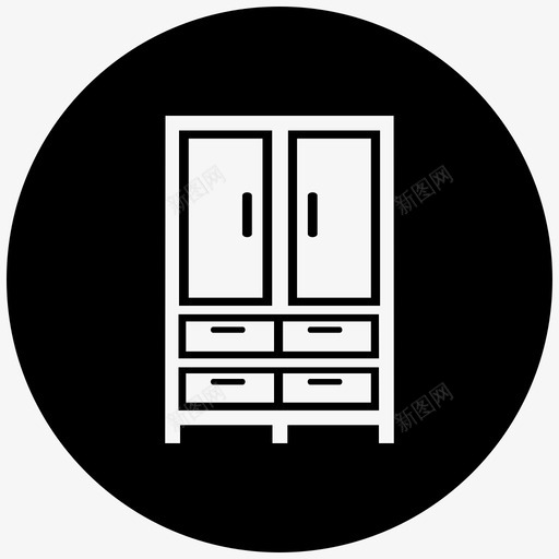 办公桌橱柜书桌抽屉图标svg_新图网 https://ixintu.com 书桌 书桌抽屉 储物抽屉 办公桌 家具 旗帜 橱柜 用户 记事本