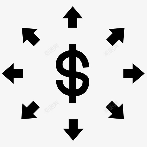 投资融资收入图标svg_新图网 https://ixintu.com 利润 投资 收入 融资 采购