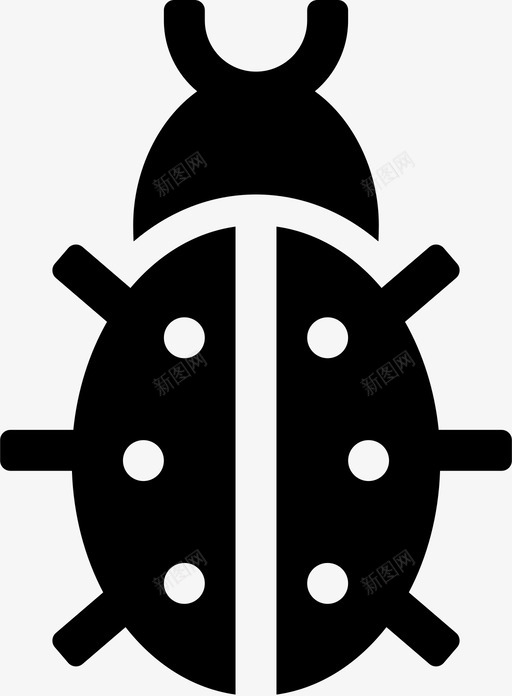 瓢虫动物甲虫图标svg_新图网 https://ixintu.com 动物 昆虫 瓢虫 甲虫 自然 自然充满