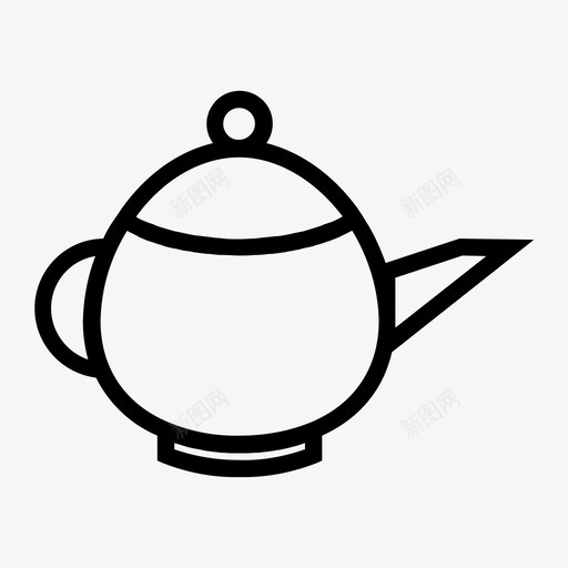 茶壶饮料水壶图标svg_新图网 https://ixintu.com 水壶 茶壶 饮料