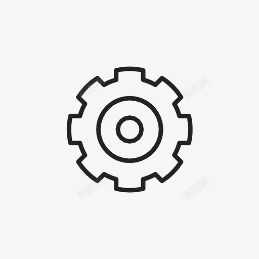 服务装备设置图标svg_新图网 https://ixintu.com 服务 装备 设置