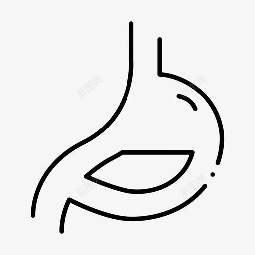 胃消化健康图标svg_新图网 https://ixintu.com 健康 医疗 医院 消化 胃