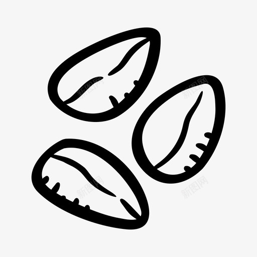 黑孜然药草配料图标svg_新图网 https://ixintu.com 植物 药草 配料 香料 黑孜然