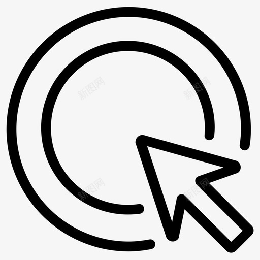 点击率点击成本广告网络图标集合1svg_新图网 https://ixintu.com 广告网络图标集合1 点击成本 点击率