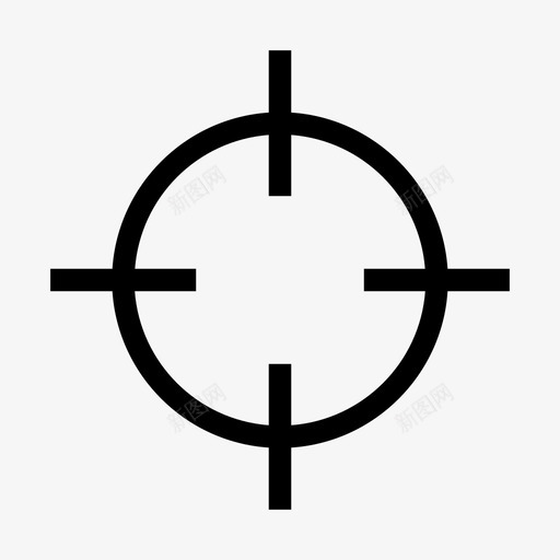 瞄准瞄准十字准星图标svg_新图网 https://ixintu.com 瞄准瞄准十字准星