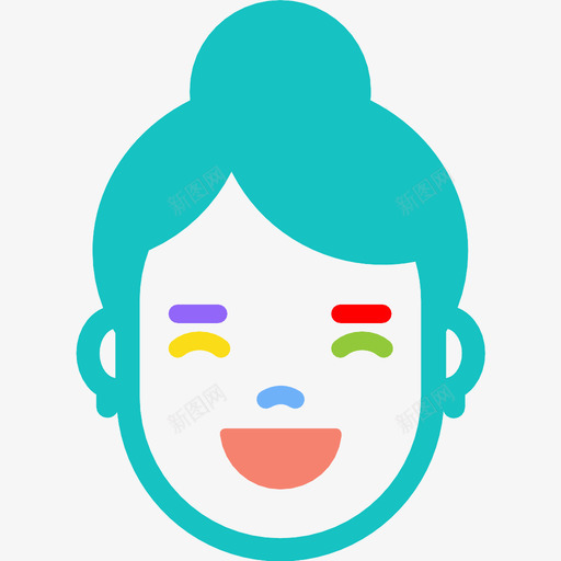 女人笑化身脸图标svg_新图网 https://ixintu.com 办公室 化身 女人笑 脸 面部表情和情绪