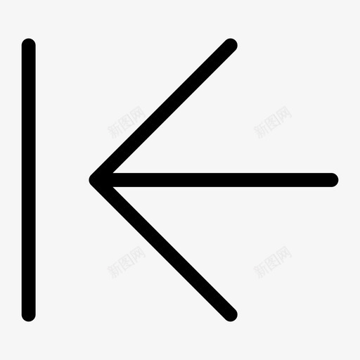 上一个开始最远图标svg_新图网 https://ixintu.com 上一个 导航箭头papt 左 开始 最左箭头 最远 第一个