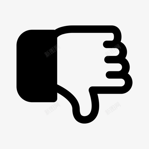 大拇指朝下不喜欢不像图标svg_新图网 https://ixintu.com 不像 不喜欢 大拇指朝下