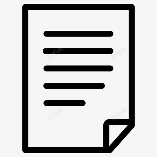 文件纸张书写图标svg_新图网 https://ixintu.com 书写 广告网络图标集合1 文件 纸张