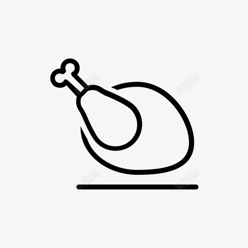 烤鸡食品食品系列图标svg_新图网 https://ixintu.com 烤鸡 食品 食品系列