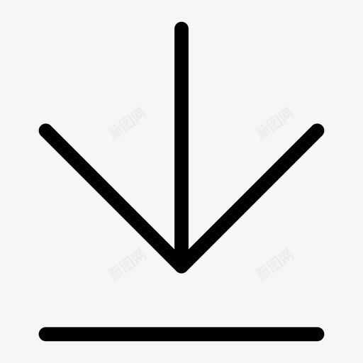 最底层倒下后退图标svg_新图网 https://ixintu.com 倒下 后退 导航箭头爸爸 撤退 最底层