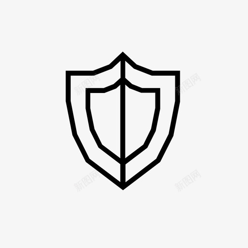 几何盾对称电子游戏图标svg_新图网 https://ixintu.com 几何塞尔达 几何盾 塞尔达 对称 电子游戏