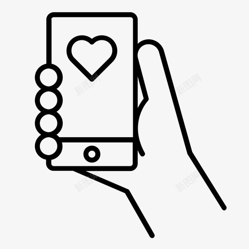 约会智能手机图标智能手机svg_新图网 https://ixintu.com 智能手机 智能手机图标 约会