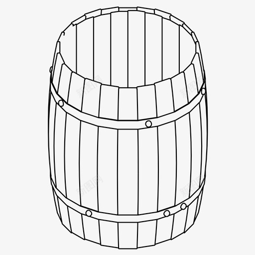 木桶啤酒威士忌图标svg_新图网 https://ixintu.com 啤酒 威士忌 木桶 葡萄酒 酒厂