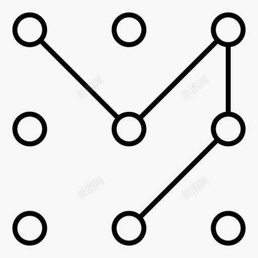 分析业务信息图表图标svg_新图网 https://ixintu.com 业务 信息图表 分析 安全细线图标 锁屏