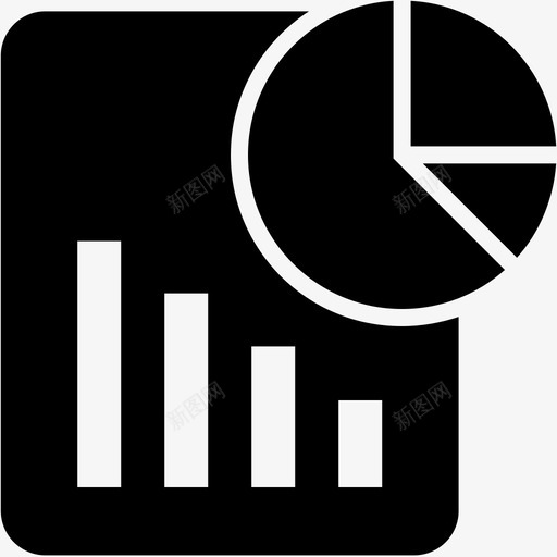 报表分析图表报表图标svg_新图网 https://ixintu.com 业务图表和图表glyph64 分析 图表报表 报表 统计信息 饼图