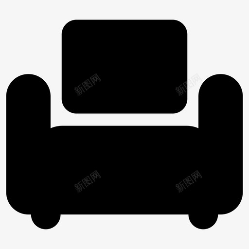 独立沙发建筑物房地产5图标svg_新图网 https://ixintu.com 建筑物 房地产5 独立沙发