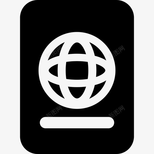 国际护照在机场图标svg_新图网 https://ixintu.com 国际护照 在机场