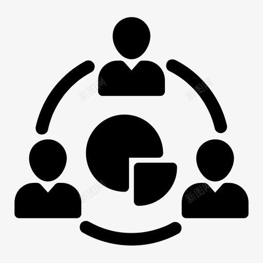 团队部门分析业务图标svg_新图网 https://ixintu.com 业务 人员 分析 团队部门 层级