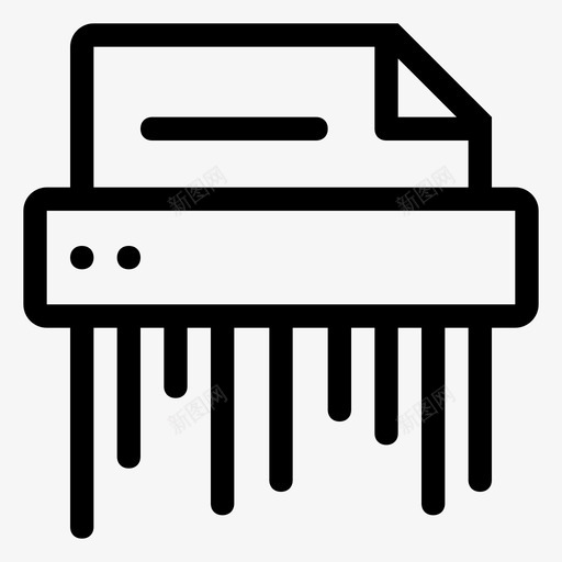 文档粉碎机svg_新图网 https://ixintu.com 文档粉碎机 Icon Set-02-57