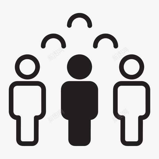 男人人群团体图标svg_新图网 https://ixintu.com 人 人群 团体 团队 用户 男人