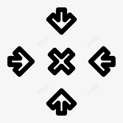 集合点人群点导航箭头图标svg_新图网 https://ixintu.com 人群点 导航箭头 集合点