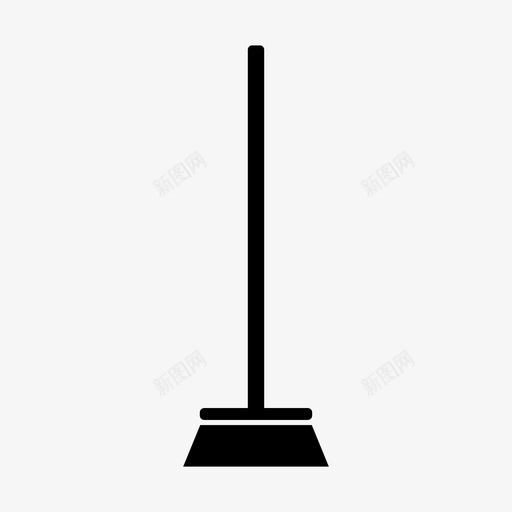 扫帚打扫标识图标svg_新图网 https://ixintu.com 工作 打扫 扫帚 标识