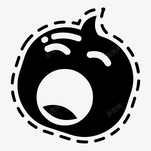 瞌睡表情可爱的表情图标svg_新图网 https://ixintu.com 可爱的表情 瞌睡 表情