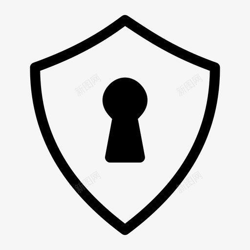 锁护罩孔钥匙图标svg_新图网 https://ixintu.com 孔 安全 解锁 钥匙 锁护罩