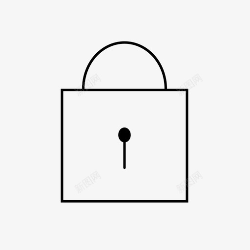 锁关私人图标svg_新图网 https://ixintu.com 关 私人 锁