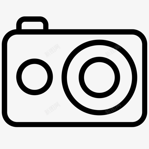 动作摄像机照片摄影图标svg_新图网 https://ixintu.com 动作摄像机 摄影 旅游线路图标 照片 视频