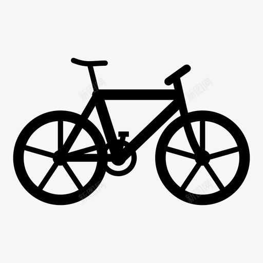 自行车交通工具轮子图标svg_新图网 https://ixintu.com 交通工具 自行车 轮子