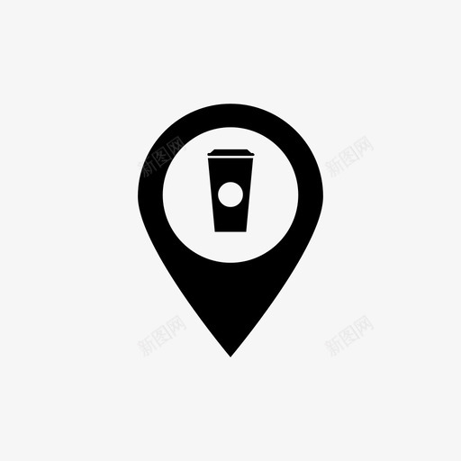 别针咖啡馆地图针图标svg_新图网 https://ixintu.com 别针 咖啡馆 地图针