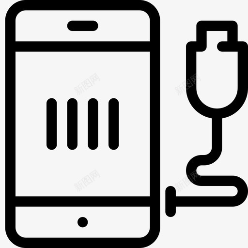 智能手机手机充电图标svg_新图网 https://ixintu.com usb 充电 手机 智能手机 智能手机5